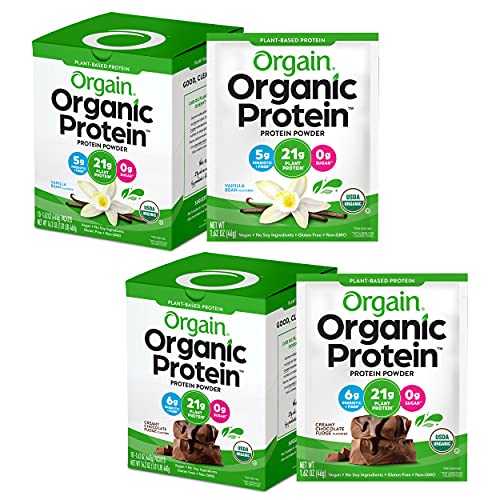 Orgain Organic Protein Powder Travel Pack