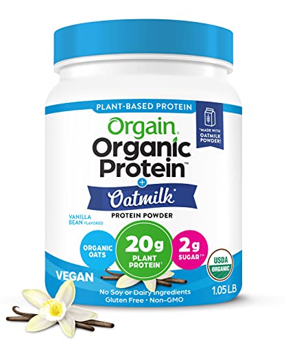Orgain Organic Vegan Protein Powder + Oat Milk