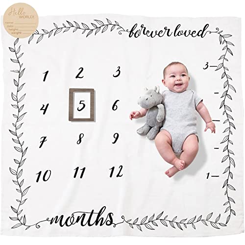 Organic Baby Monthly Milestone Blanket