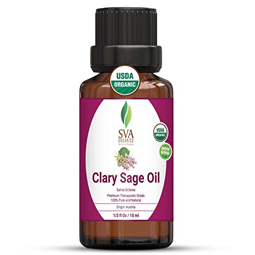 Organic Clary Sage Oil - Stress Relief, Skin Care, Digestion