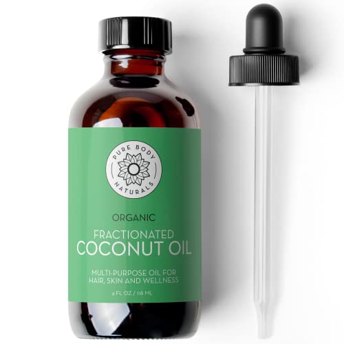 Organic Fractionated Coconut Oil by Pure Body Naturals