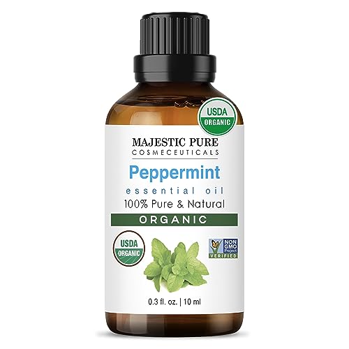 Organic Peppermint Essential Oil for Aromatherapy & Skincare