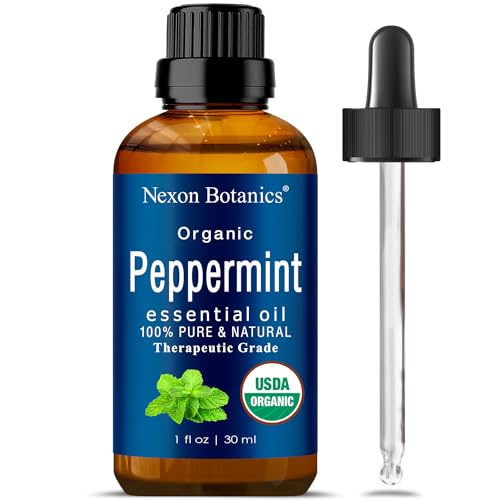 Organic Peppermint Essential Oil - Natural, Undiluted Menthol Oil