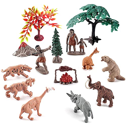 OrgMemory Historical Figurine Set: Model Trees and Figurines for Creative Projects