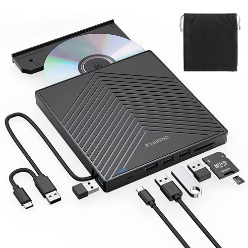 ORIGBELIE External CD DVD Drive - Reliable and Versatile Laptop Companion