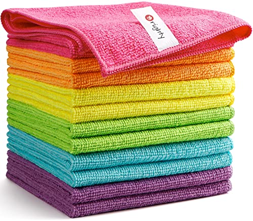 Orighty Microfiber Cleaning Cloths - Highly Absorbent Cleaning Supplies