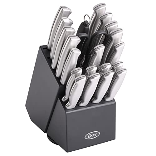Oster Baldwyn 22-Piece Kitchen Knife Cutlery Block Set