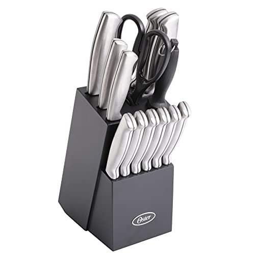 Oster Baldwyn High-Carbon Stainless Steel Cutlery Knife Block Set