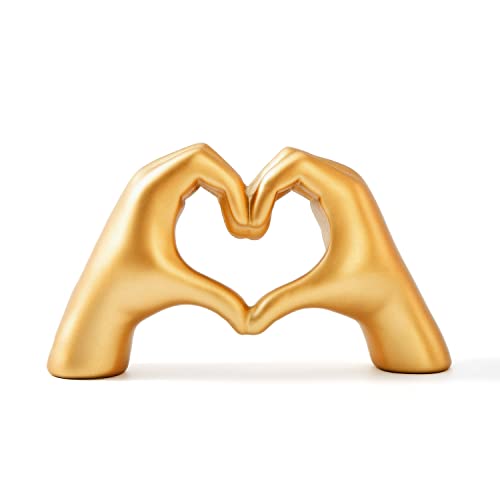 OTARTU Golden Gesture Heart Decoration