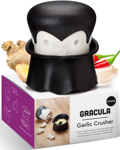 OTOTO Gracula Garlic Crusher - Fun and Functional Kitchen Gadget