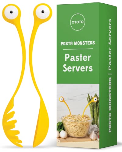 OTOTO Pasta Monsters and Salad Servers