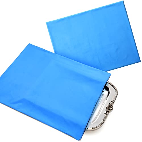 Oudain Zippered Silver Storage Bags - Keep Your Silverware and Jewelry Shiny and Protected