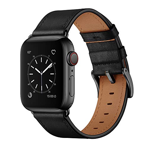 OUHENG Genuine Leather Apple Watch Band