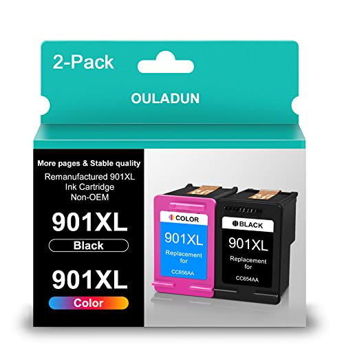 OULADUN 901 Ink Cartridges Combo Pack for HP Printers