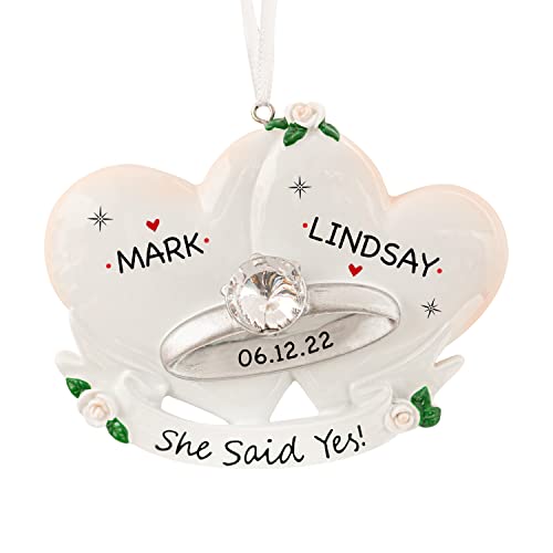 Our First Christmas Engaged Ornament 2023