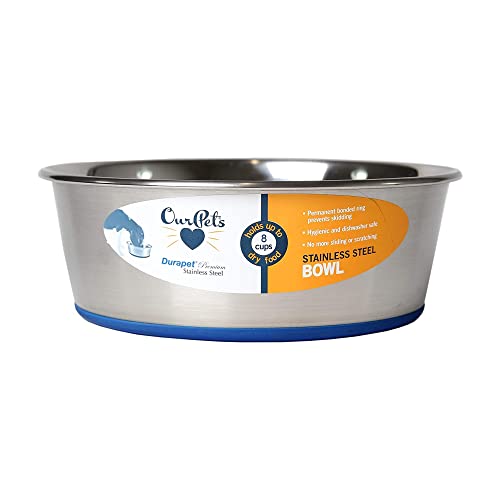 OurPets DuraPet Premium Dishwasher Safe Stainless Steel Dog Bowl
