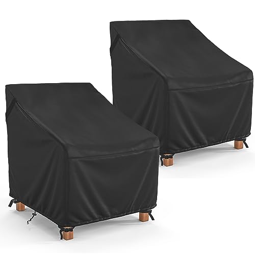 Outdoor Chair Covers with Waterproof and UV-Protection - 2 Pack