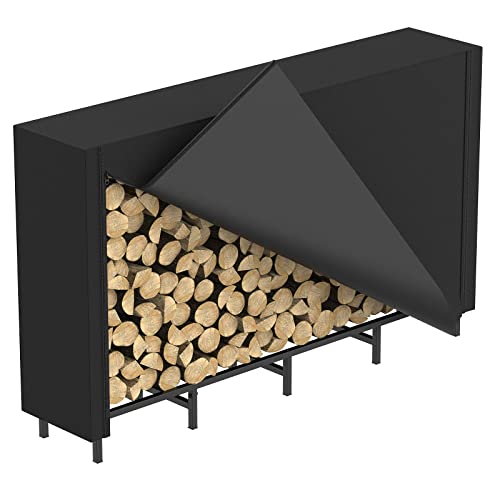 Outdoor Firewood Rack Holder with Cover