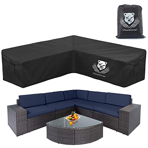 Outdoor Patio V-Shaped Sectional Sofa Couch Covers