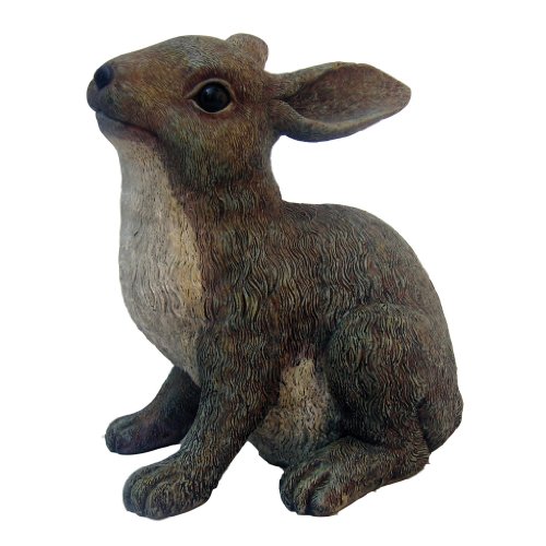 Outdoor Rabbit Figurine: Sister Rabbit Brown Rabbit Family by Michael Carr Designs