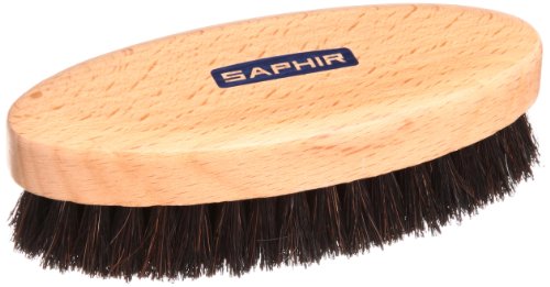 Oval Horsehair Brush Saphir - BLACK