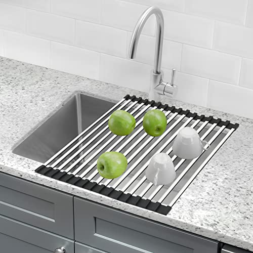 Over Sink Roll Up Dish Drainers Rack