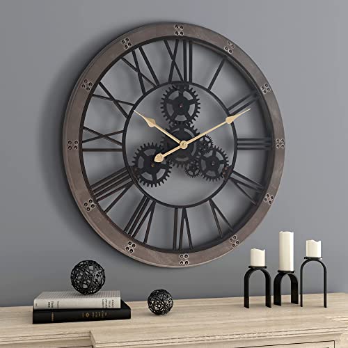Oversized Metal Wall Clock