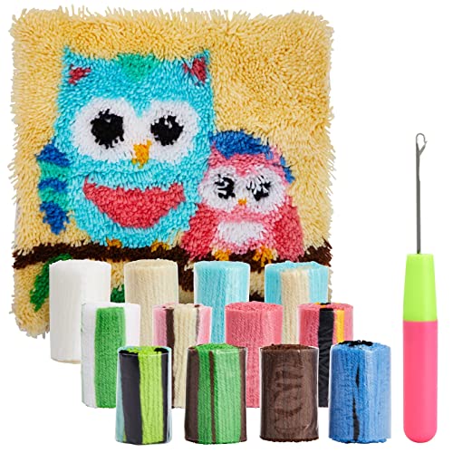 Owl Latch Hook Pillow Kit
