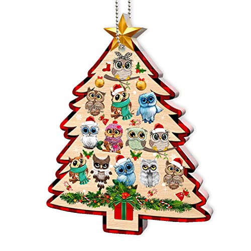 Owl Ornaments Christmas Tree