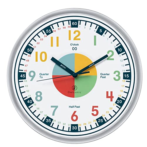 OWLCONIC Telling Time Teaching Clock
