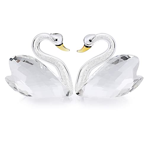 OwnMy Crystal Swan Figurines