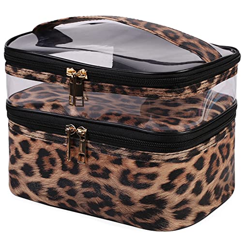 OXDJDSS Double Layer Large Cosmetic Case