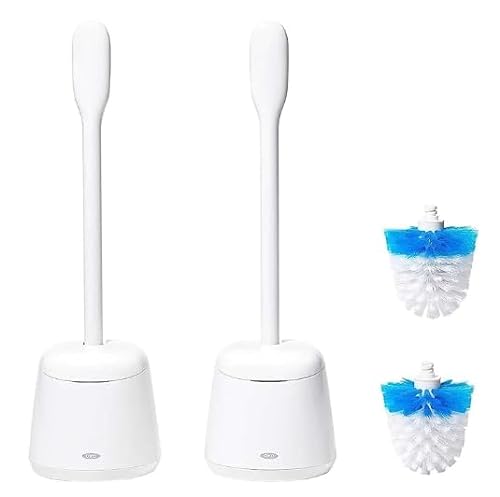 OXO SoftWorks Toilet Brush Set - Keep Your Bathroom Clean and Stylish!