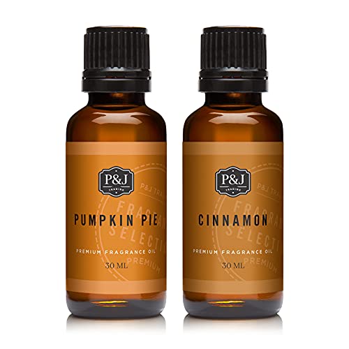 P & J Trading - Cinnamon & Pumpkin Pie Fragrance Oils - Premium Grade Scented Oil - 30ml - 2 Pack