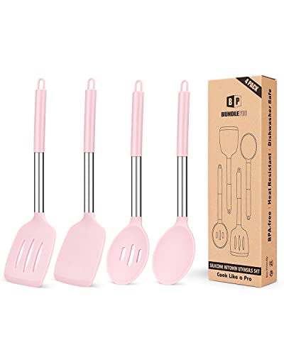 Pack of 4 Silicone Cooking Utensils Set
