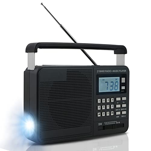 PANASEN Rechargeable AM FM Portable Radio