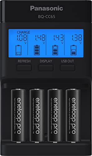 Panasonic Super Advanced 4-Position Quick Charger with LCD Indicator Panel