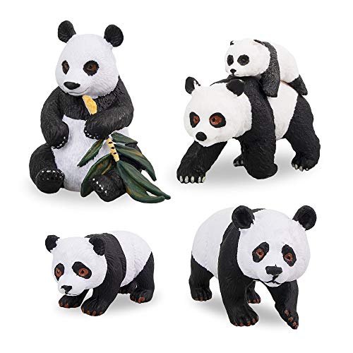 Panda Figurines Toy Set