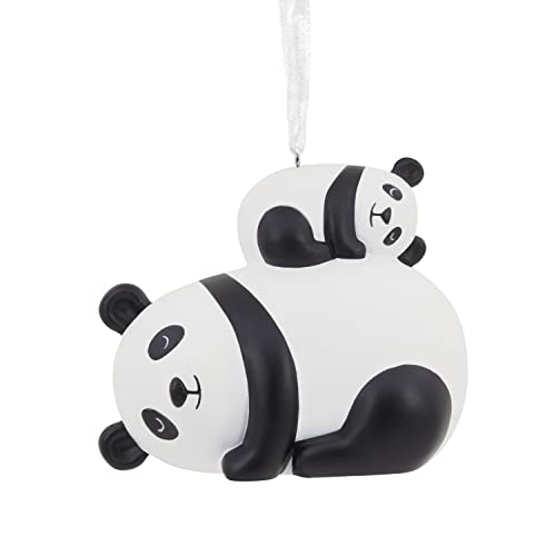 Parent and Child Pandas Christmas Ornament