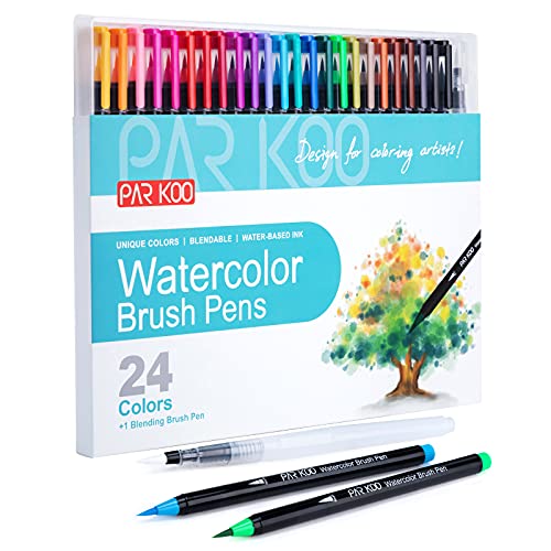 ParKoo Watercolor Brush Pens - Vibrant Colors for Artistic Masterpieces
