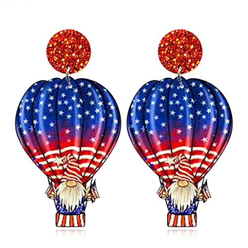 Patriotic Handmade Lightweight Earrings for Independence Day