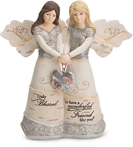 Pavilion Gift Company 82417 Elements Angels - 5" Double Angel Figurine