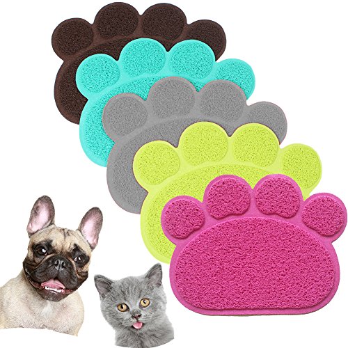 Paw Shape Pet Mat for Food and Water