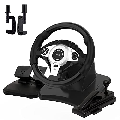 PC Steering Wheel Floor Pedals