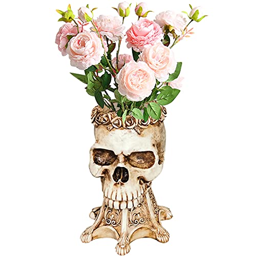 Pearlead Skull Flower Pot & Pen Holder