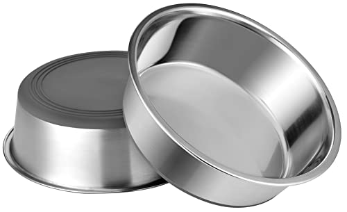 PEDAY Stainless Steel Dog Bowls (Set of 2)