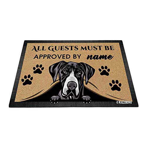 Peeking Dog Great Dane Doormat - Personalized Home Decor