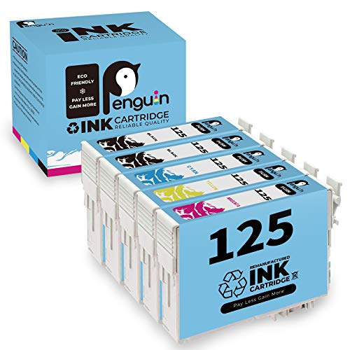 Penguin Ink Cartridge Replacement for Epson 125 T125
