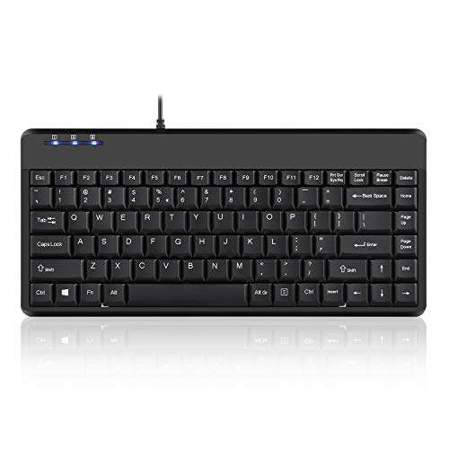 Perixx PERIBOARD-409H Wired USB Mini Keyboard