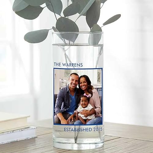 Personalization Universe Picture Perfect Personalized 7.5" Family Photo Vase
